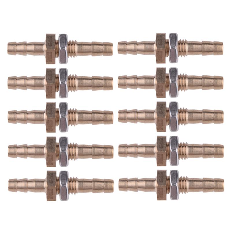 

10Pcs 10mm Hose Barb Bulkhead Adapter Connector Barbed Fitting