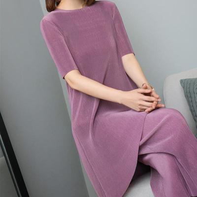 Dvoudílné dámské oblečení 2022 léto Dámská móda středního věku Temperament Vysoký pas Široké kalhoty Neformální kostým Matka