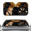 Cute Shiba Inu Sun Visor Retractable Car Sun Visor Car Windshield Sun Shade UV Protector Window Cover