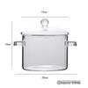 ZISIZ Heart-shaped Glass Soup Pot with Lid