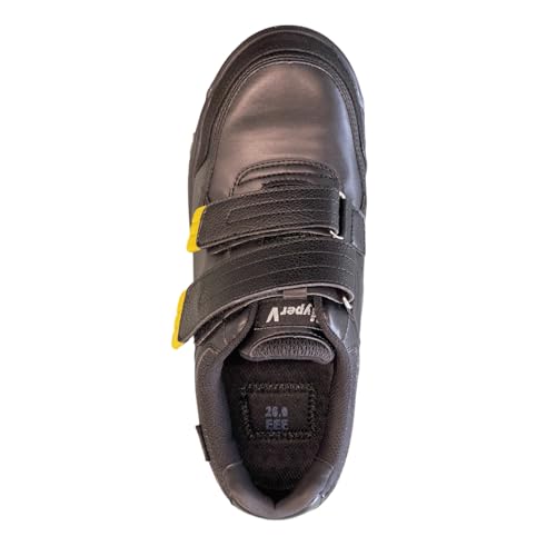 Nissin Rubber Hyper V #233 Work Shoes, JSAA Class A Compliant, Toe Cap, Slip-Resistant, Oil-Resistant, Black, Size 26.0 cm, 3E