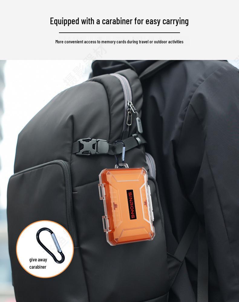 Waterproof Transparent SD Card and USB Drive Storage Box - Dustproof with Multi-functional Camera Memory Slots