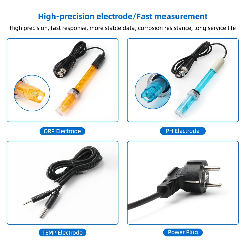 Smart WIFI Online Meter PH ORP Temp Aquarium Water Quality Tester Monitor Controller for Swimming Pool Spa Soilless Cultivation