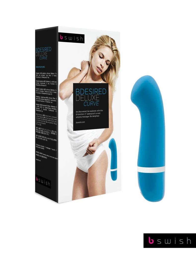 Vibrator - B Swish Bdesired Deluxe Curve Blue Lagoon