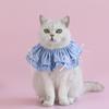 Cat Bib Collar Pet Bandana Scarf Accessories with Bow Adjustable Cat Dog Princess Costume for Christmas Birthday Party Decoration
