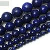 Lapis Lazuli Round 4/6/8/10/12mm Natural Stone Beads 15"Strand Smooth Loose Spacer Beads for Jewelry Making DIY Bracelets Accessories