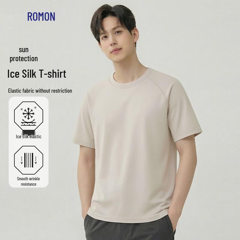 Lomon Men s Mosquito Repellent Sun Protection Ice Silk T-Shirt L
