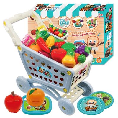Bread Barbershop Choco's Fresh Shopping Cart Playhouse, Mixed Colors, Korean Popular Toys