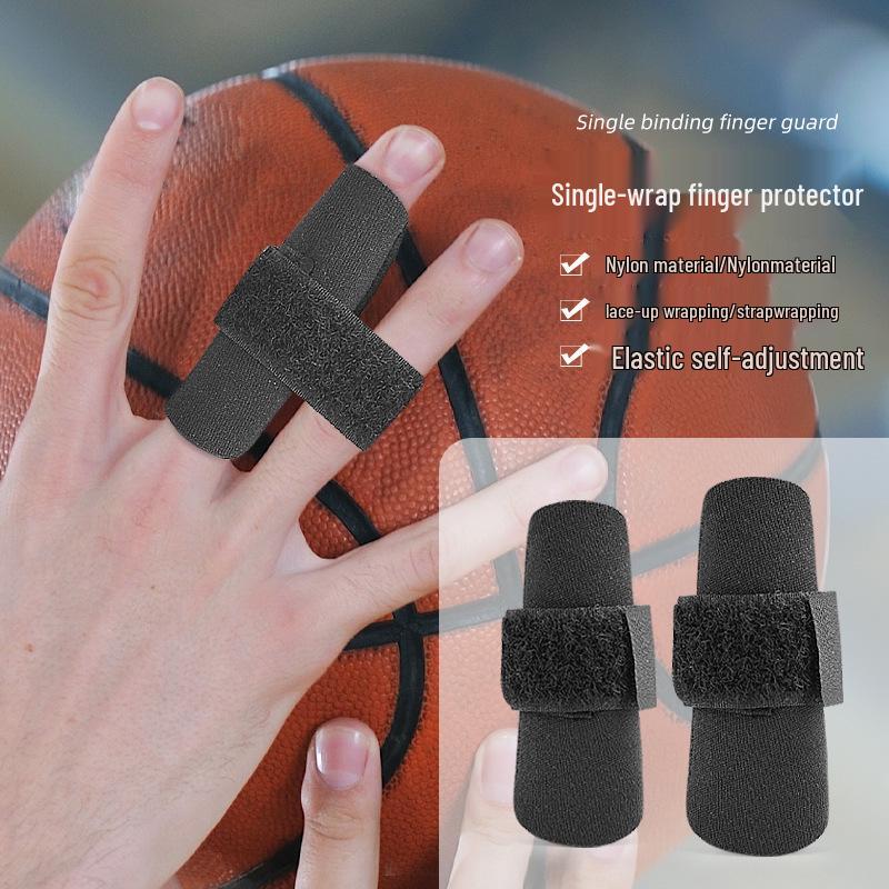 Basketball Finger Protector Sleeve - Single Finger Compression Bandage Wrap Support