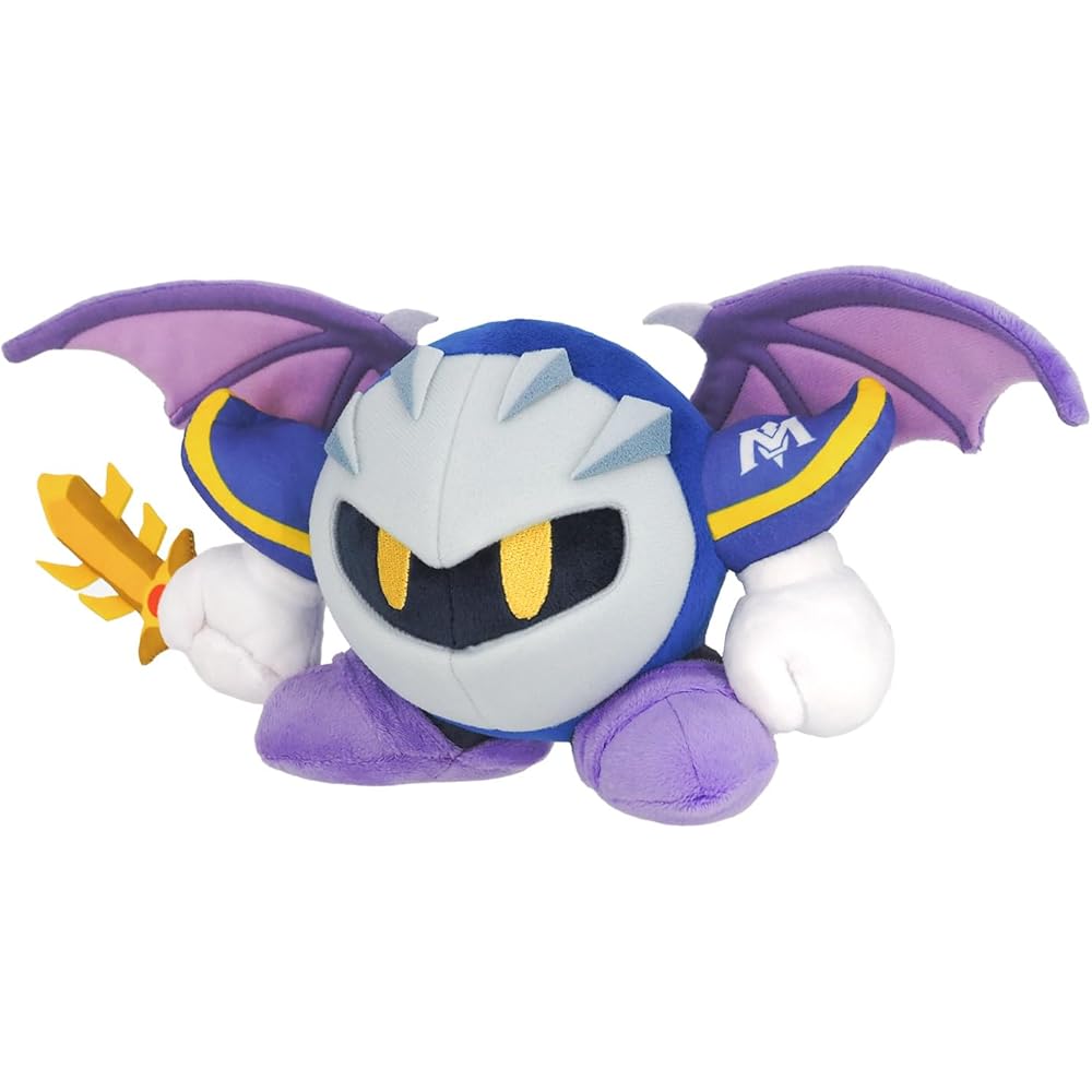 Sanei Boeki Kirby All Star Collection Meta Knight Plush Toy 35x9.5x14cm Soft Stuffed Animal