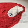 Yogodlns Retro Knitted Net Bag Shoulder Tote Beach Holiday Women's Bag Weaving Art Style Casual Minimalist Polyester Handbags