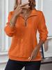 2026 Autumn/Winter Women's Casual Lapel Zipper Long Sleeve Pocket Hoodie
