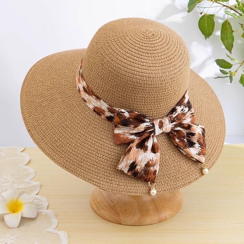 

Straw hat women s summer 2025 new seaside beach hat sunshade sun protection hat idyllic women s elegant sun hat хакі