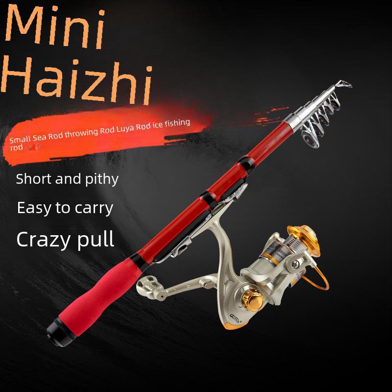 Mini Portable Pocket Fishing Rod for River and Sea Casting, Long-distance Swinging. Ideal for Small Sections, with Special Pricing.