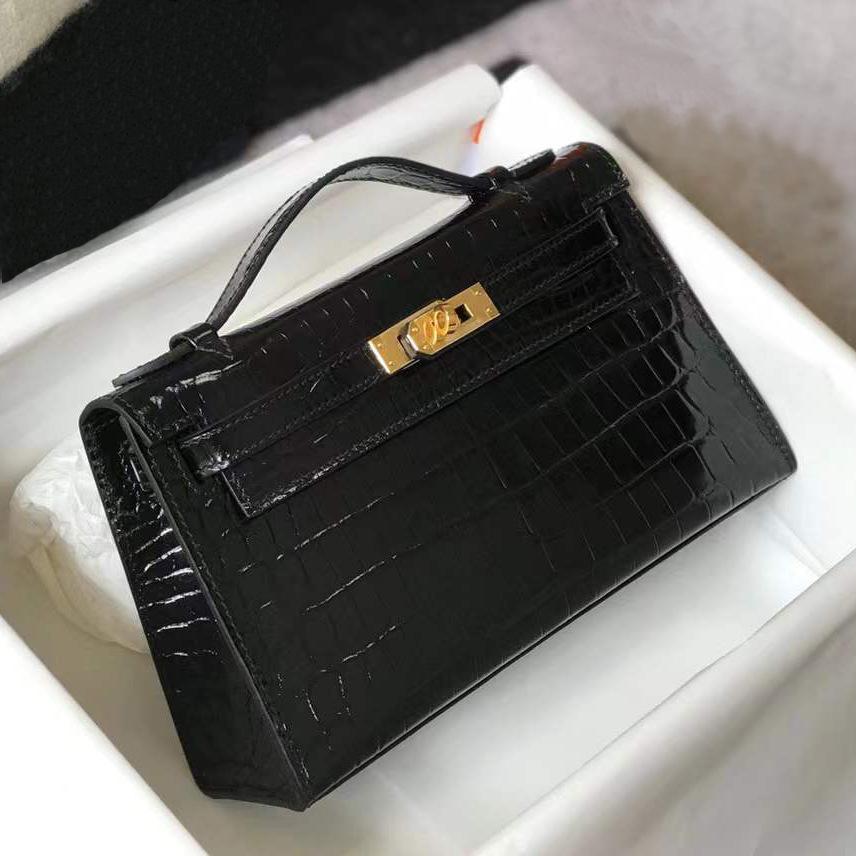 Kelli Bag Generation Mini Alligator Pattern Leather Small Square Bag Casual Fashion Shoulder Crossbody Handbag