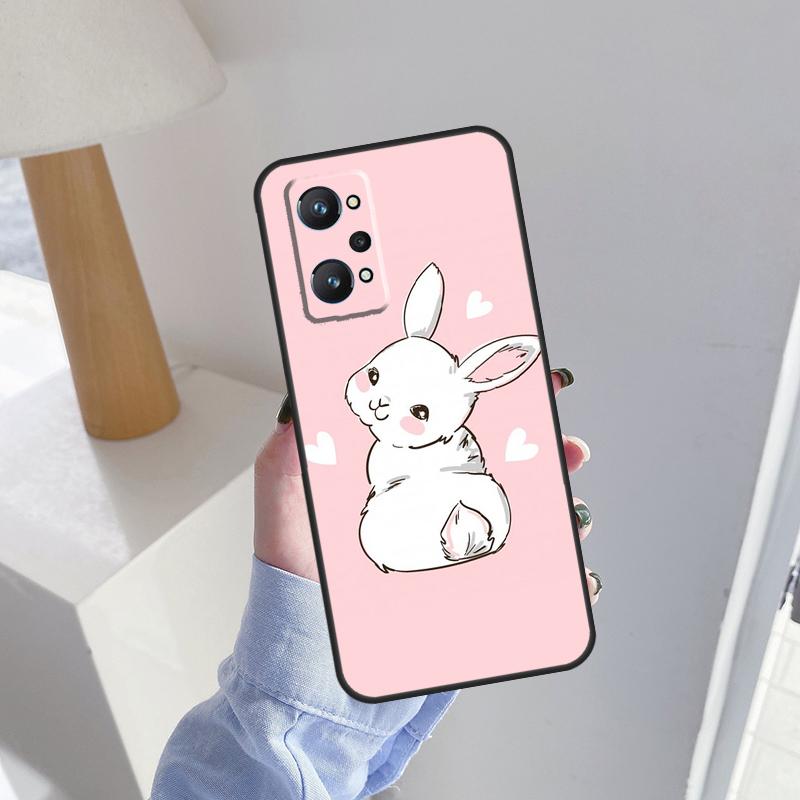 Cartoon Rabbit Bunny For Realme 10 Pro Plus C55 C35 C33 C31 C30 C21Y GT Neo 5 OnePlus 11 Nord 3 2T CE 2 Lite Case