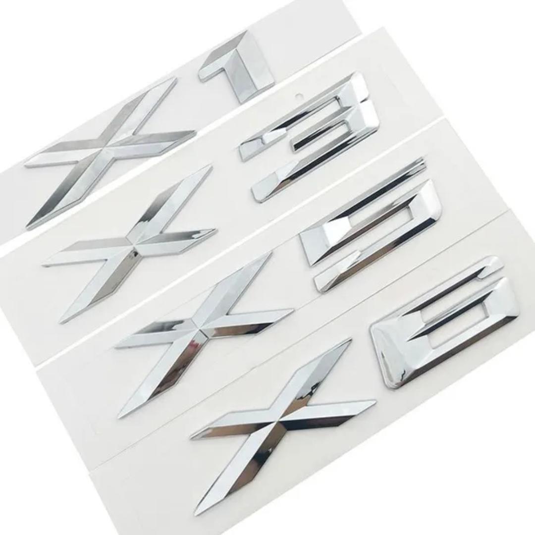 

ABS Chrome 3D Letter Emblem Badge Sticker Automobile Car Styling for B//MW X1 X2 X3 X4 X5 X6 X7 GT