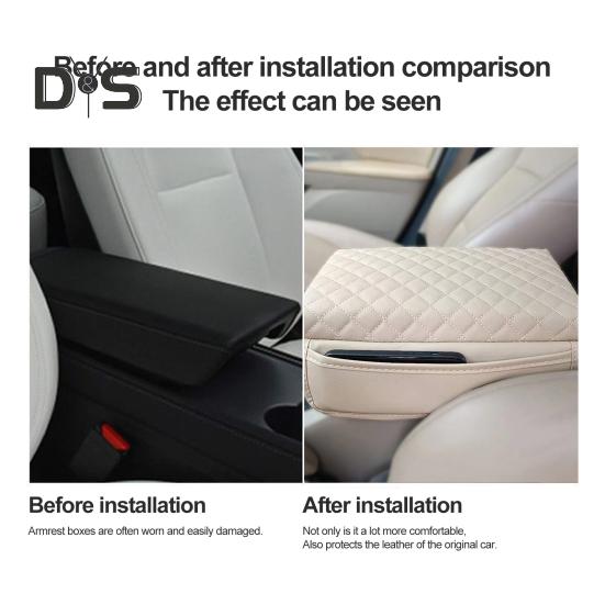 Car Armrest Box Pad Comfortable Touch Non-deformation Anti-scratch Elbow Support Soft Foam Armrest Pad