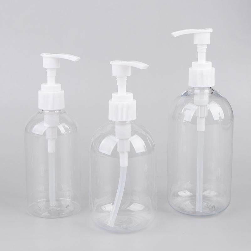 200-500ml Portable Empty Pump Dispenser Bottles Cylinder Shampoo Lotion Durable Refillable Containers For Liquid Soap