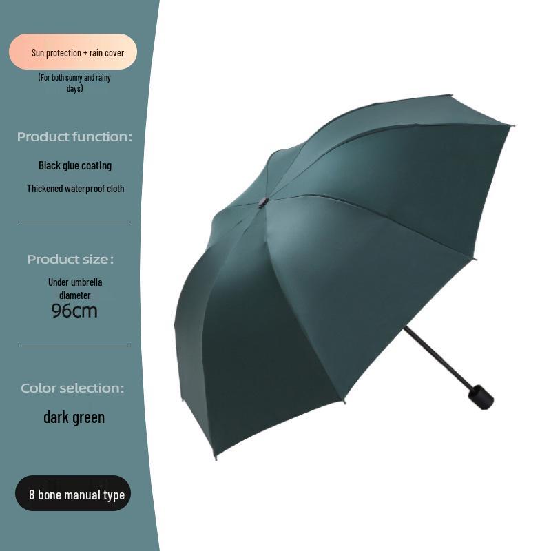 High-End Black Automatic Folding Umbrella with Sunshade and Customized Logo
