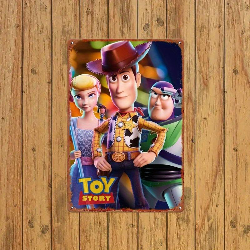 [2D Flat] 1pc Toy Story Cartoon Character Metal Tin Sign, 30.48x20.32 cm, Wall Hanging Decor for Living Room, Study, Bedroom - I