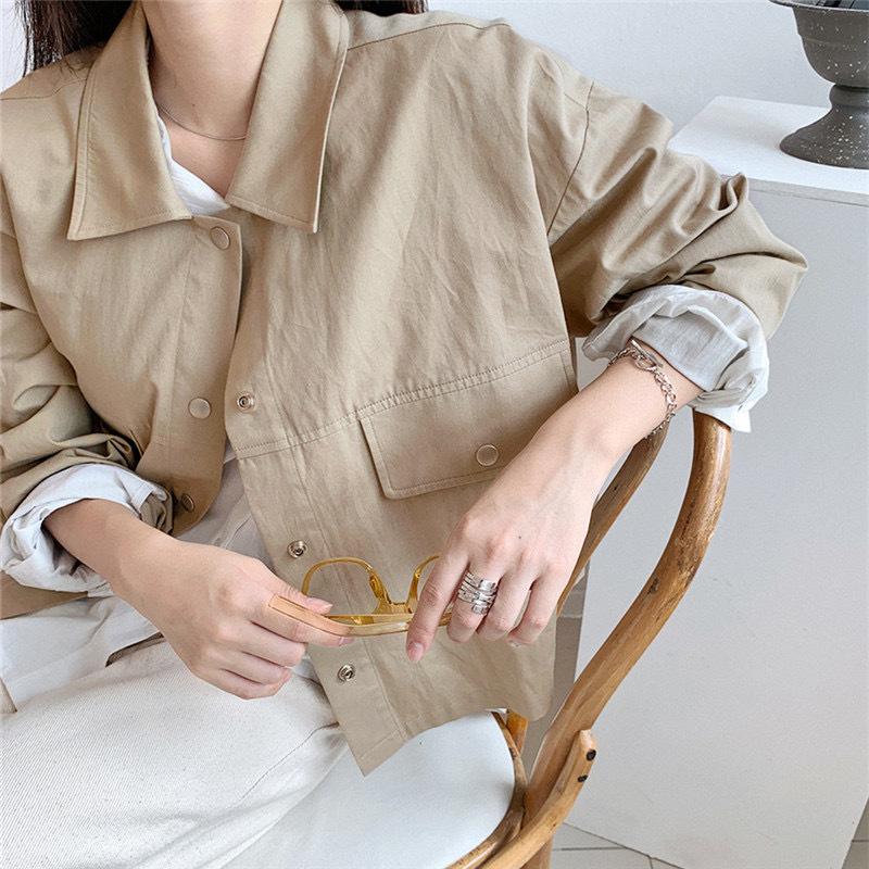 Trendy Women's Autumn Harajuku Retro Casual Workwear Jacket