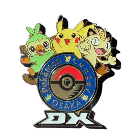 Pokemon Center Osaka Limited Logo Pin Shinsaibashi DX Badge Poke Pikachu Meowth Grookey