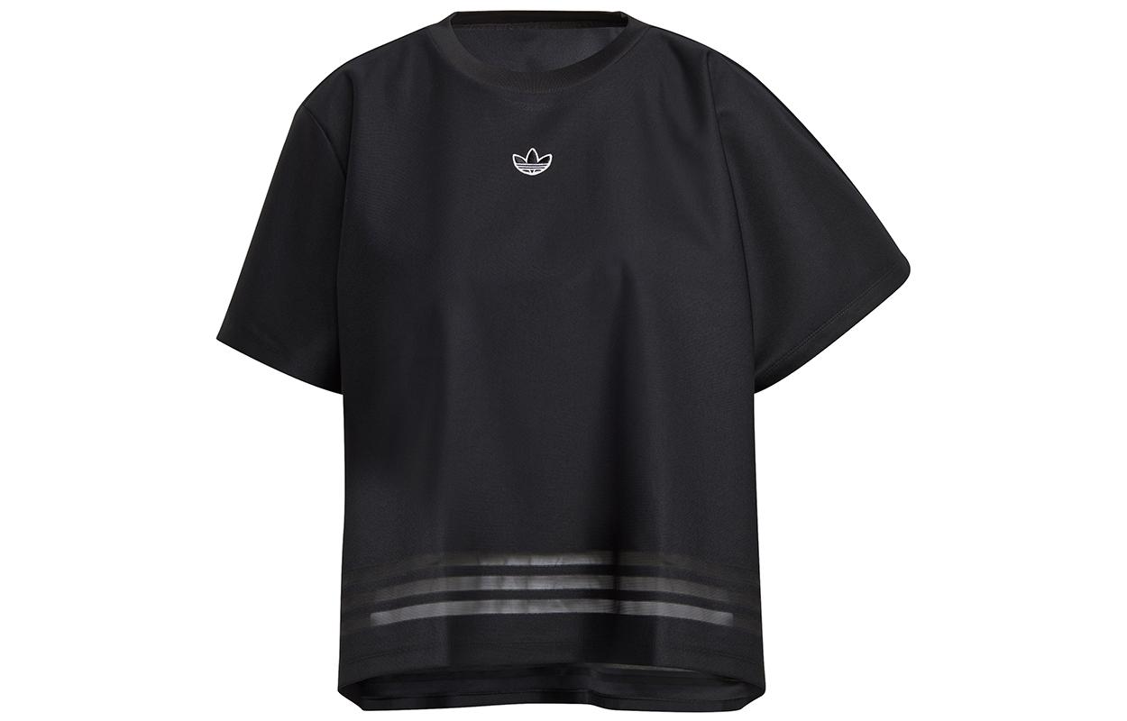 Adidas Originals Drop Shoulder Sleeve T Shirt Women s Black GN3188 30