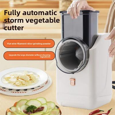 Large-diameter Storm Vegetable Cutter, Multi-functional Automatic Slicing and Shredding Vegetable Cutting Artifact for Household Kitchens