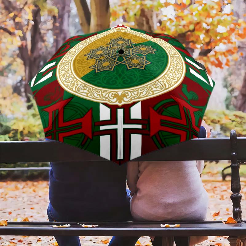 Portuguese Heritage Emblem Folding umbrella Umbrella Suitable for all seasons printing Sun umbrella Gift