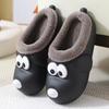 2025 new big-eyed dog cotton slippers ins cute home warm non-slip thick-soled velvet cotton shoes raw