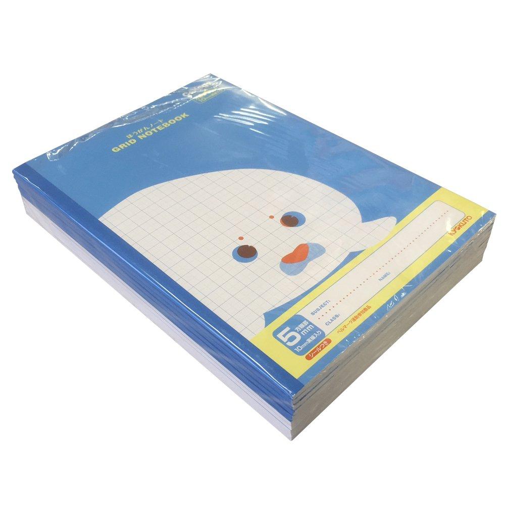 

Kyokuto Associates Kyokuto College Animal Notebook, 5mm Grid, B5, Seal, LT01LB, 10-Pack
