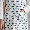Pattern Point Apron Whale