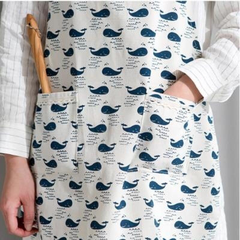 Pattern Point Apron Whale