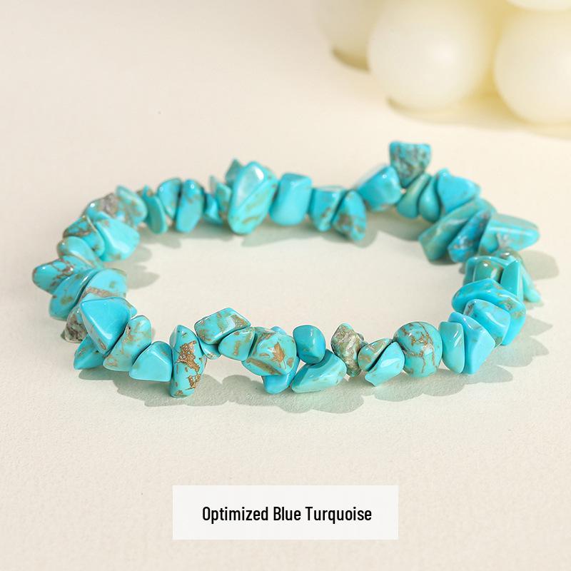 Jingdong Seven-Color Agate Chip Elastic Bracelet