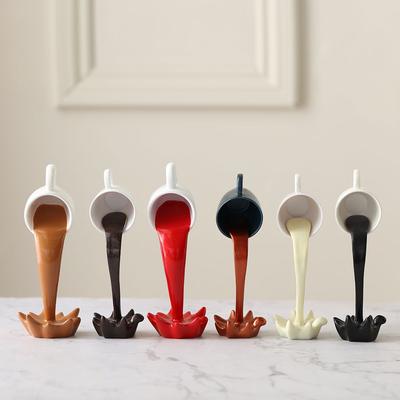 Tazza da caffè creativa, regalo per gli amanti del caffè, decorazione da cucina, scultura, tazza da caffè galleggiante, versamento di liquidi, tazza da caffè
