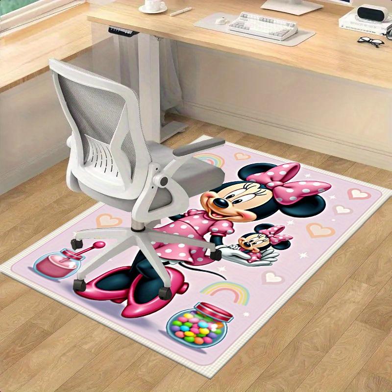 

1pc,Minnie Mouse Inspired Home Decor Rug - Cute Pink Polka Dot Design for Room, Office Carpet, Chair Cover, Outdoor Mat, Gift IdeaL090 60cm by 90cm