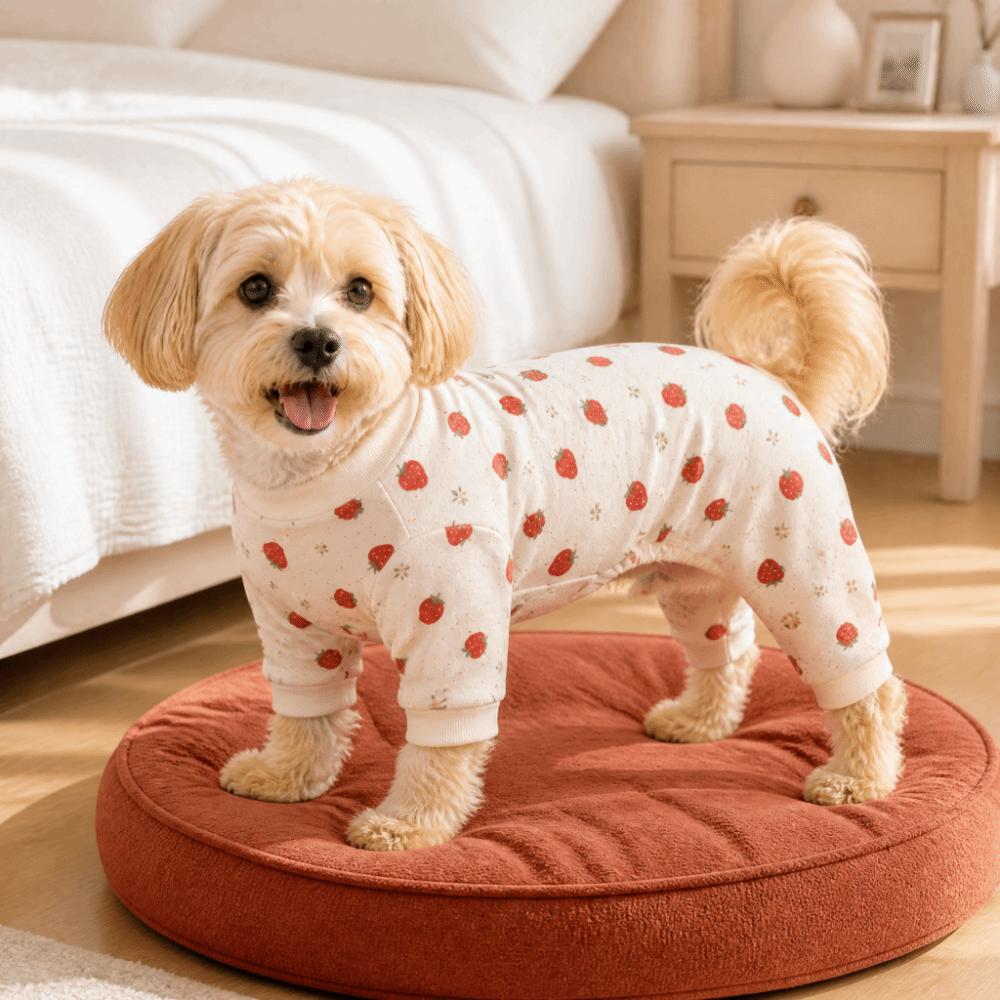 Warm Dog Anti-hair Loss Clothing Soft Cozy Dog Recovery Suit Pet Jumpsuit for Autumn Winter