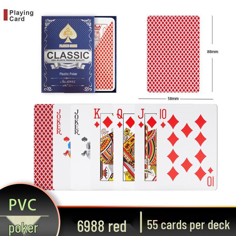 777 Водонепроницаемые Прочные Матовые Шелковистые Пластиковые Игральные Карты - Износостойкие, Моющиеся и Несгибаемые Покерные Карты