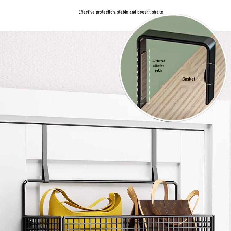Wall-Mounted Entryway Storage Rack for Bedroom Doors