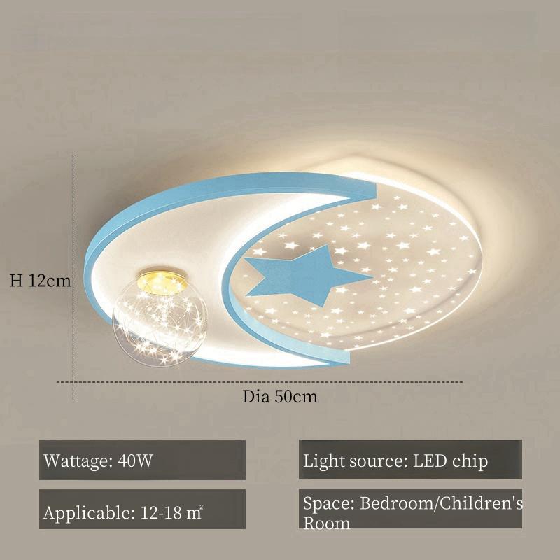 Children's Room LED Ceiling Light Nordic Luxury Starry Sky Bedroom Light Cute Girl Boy Baby Room Nursery Home Decoration Light
