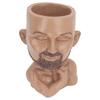Face Planter Pot with Drainage Hole Man Face Flower Pot Head Planter Muscular Man Flower Pot for Living Room Hallway