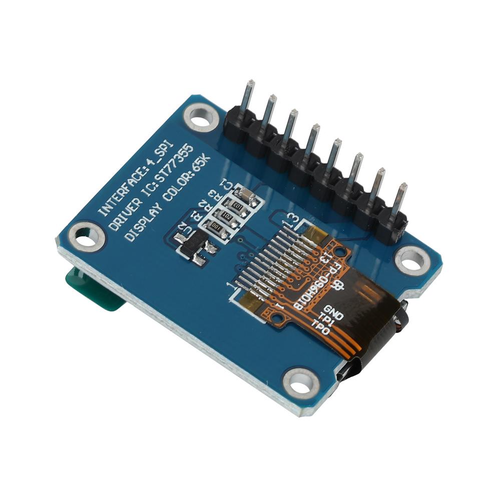 

0.96 Дюймовий HD IPS Кольоровий РК-дисплей Модуль 80x160 3.3V SPI ST7735 для Arduino