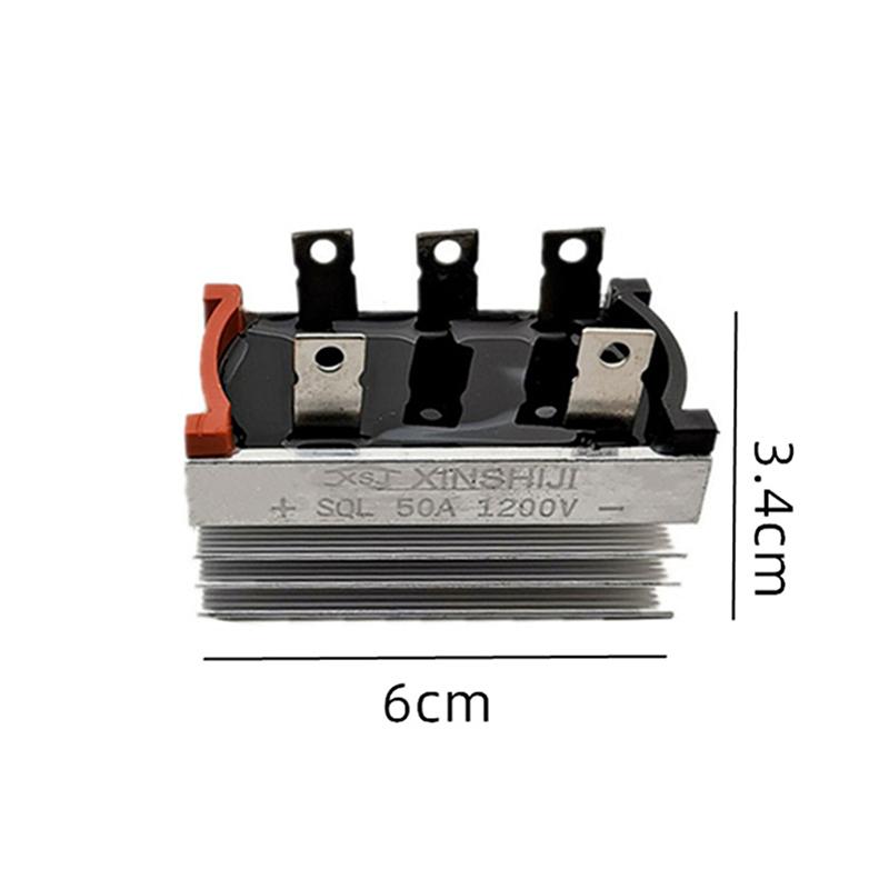 50A1200V Rectifier Single Phase 35A Brushless Generator Heat Sink Diode Bridge Group