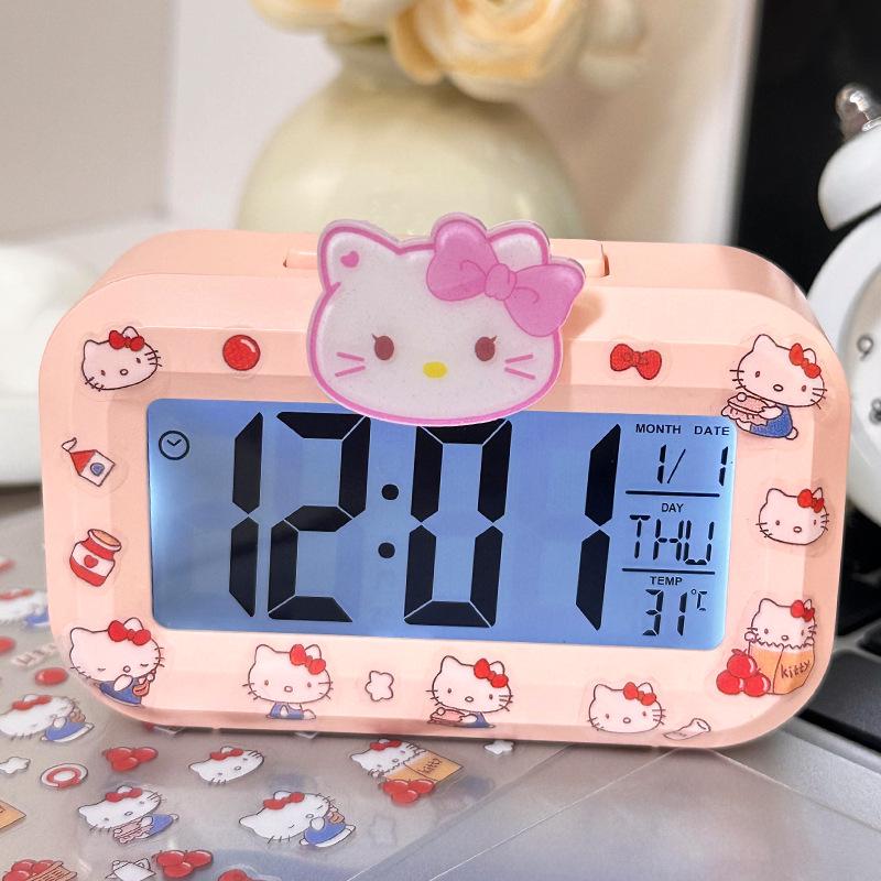 Luminous Cute Beaver Alarm Clock - Multifunctional Silent Desktop Clock with Timer for Dorms and Bedside.