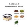 Airtight Plastic Storage Container for Grains, Cereals, Spices, and Tea