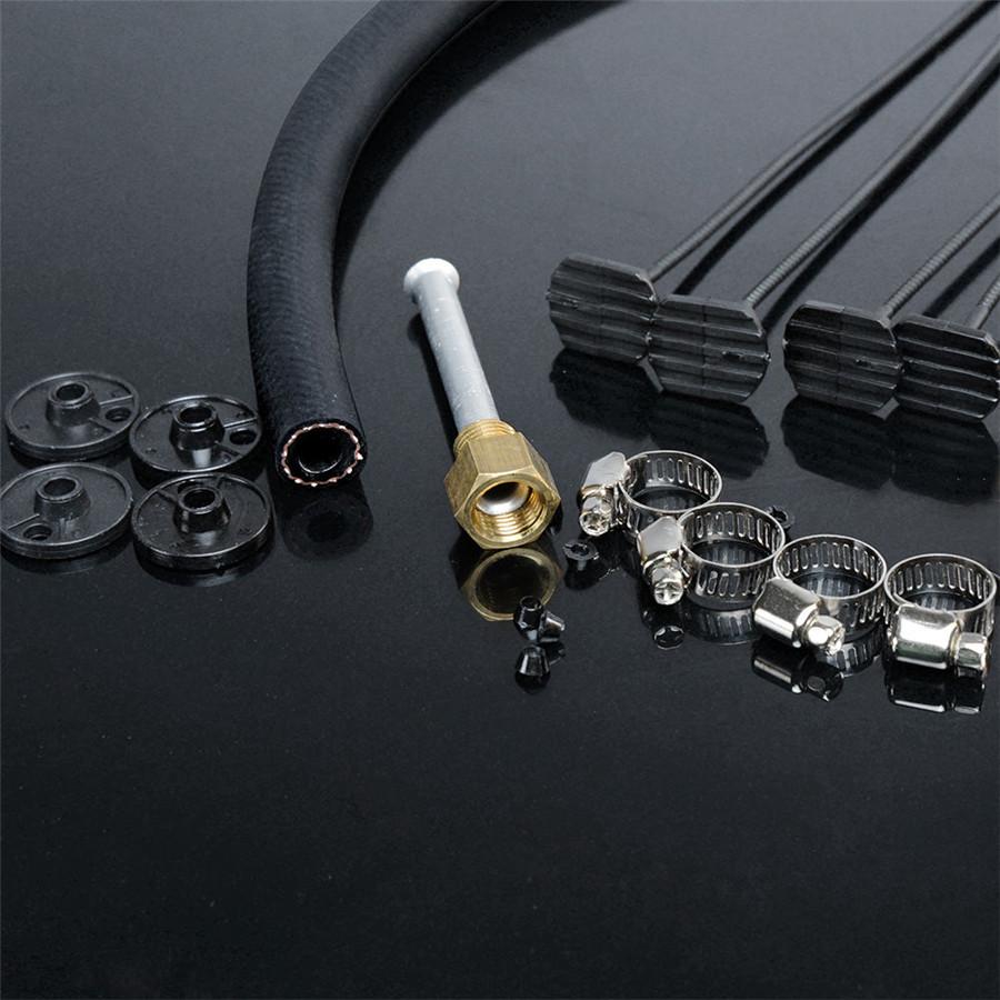 Radiator Remote Aluminum Transmission Oil Cooler +Hose/Mounting Kit