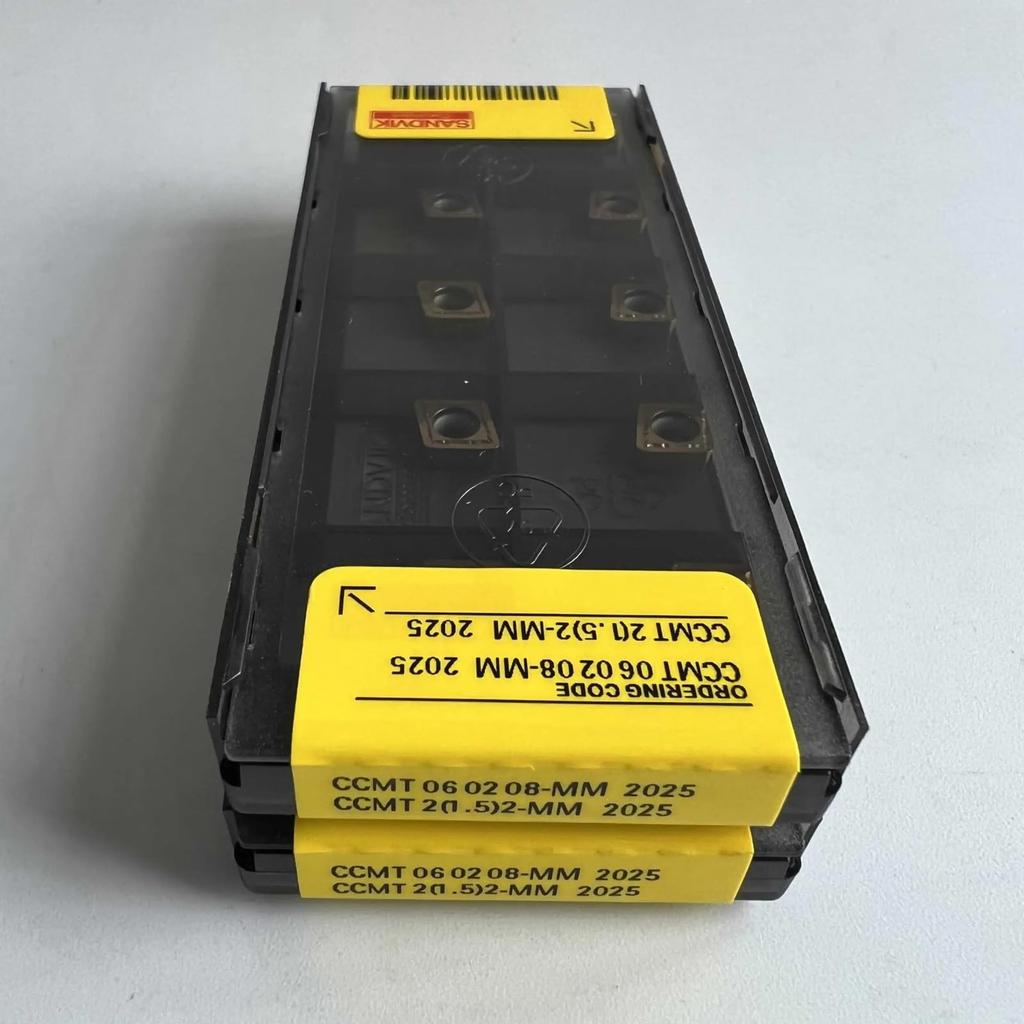 Original Sandvik / CCMT060208-MM 2025  / CNC lathe carbide blade 10 PCS
