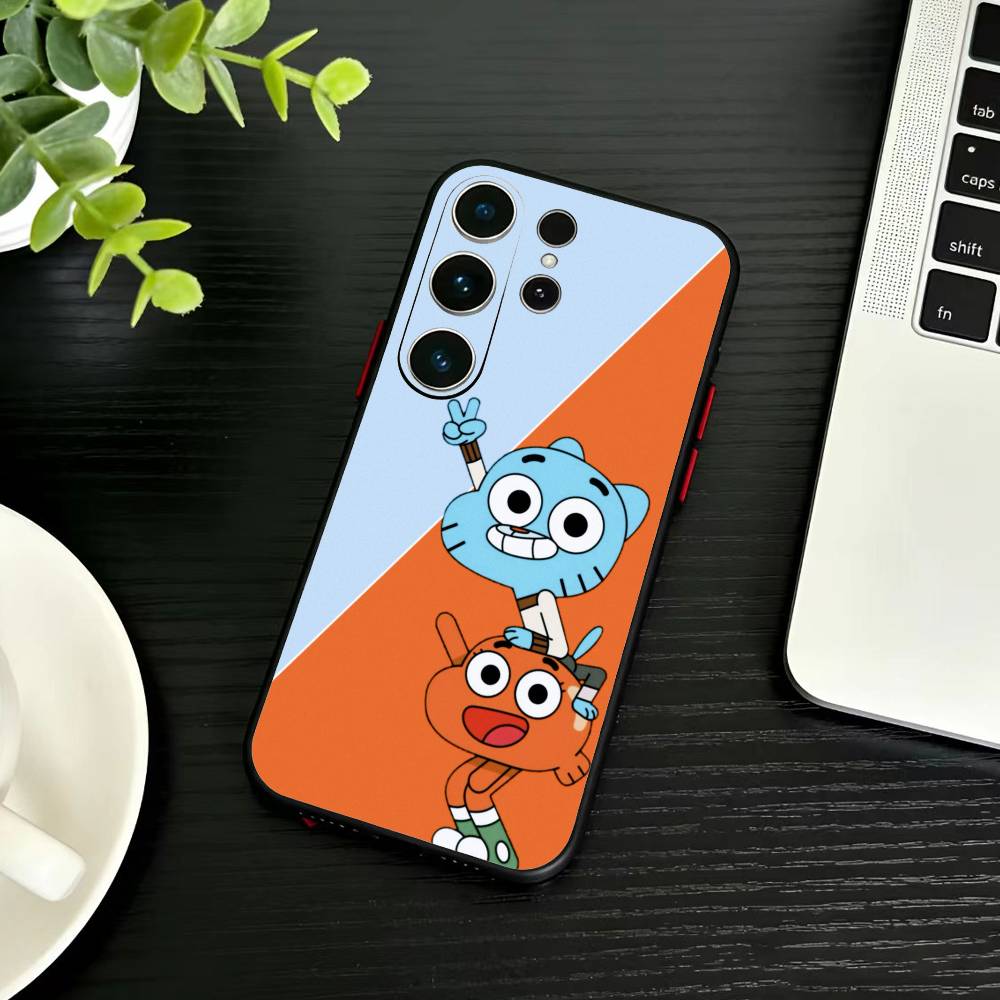 

D-Gumball and Darwin Phone Case For Samsung S26,S25,S24,S23,S22,S21,S20,Plus,Fe,Lite,Others Black Cover Samsung S235G