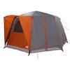 6 Person Tent with Grey and Orange Roof 425 x 396 x 222 cm